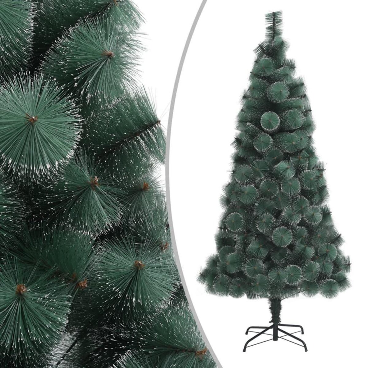 VIDAXL Sapin de Noël artificiel avec support Vert 210 cm PET pas