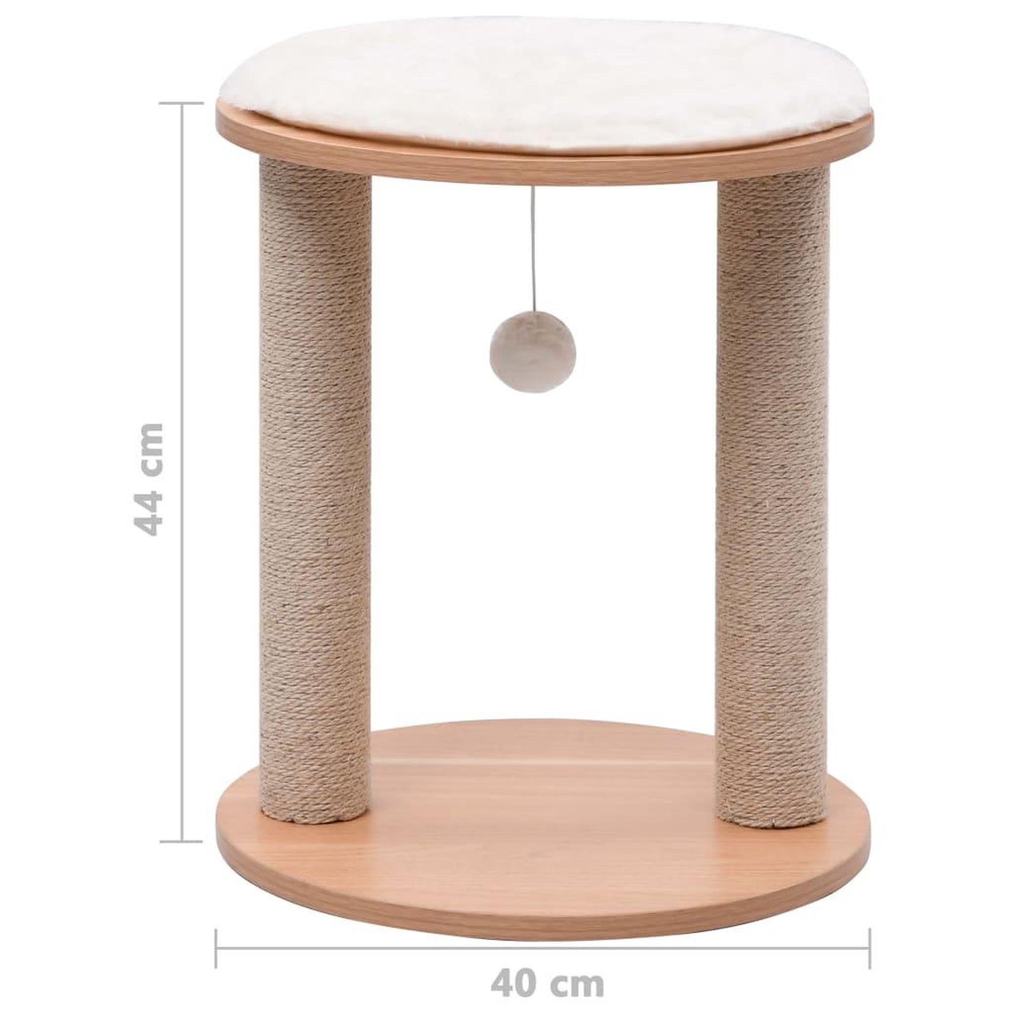 Voir la diapositive 5 : VIDAXL Petit arbre a chat avec griffoirs 44 cm