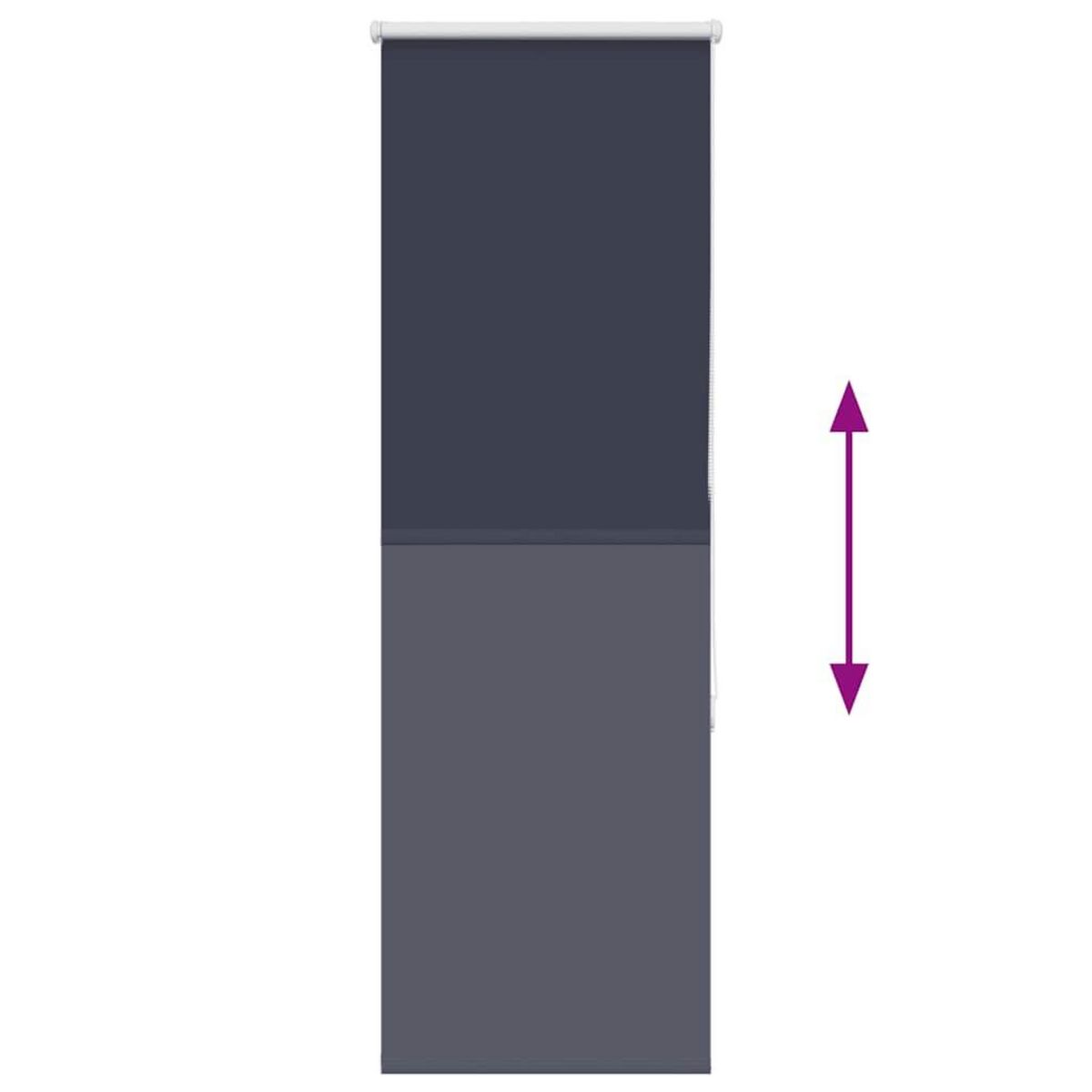 VIDAXL Store enrouleur occultant largeur du tissu 55,7 cm polyester