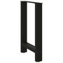 Voir la diapositive 4 : VIDAXL Pieds de table basse noir 2 pcs 60x(72-73) cm acier