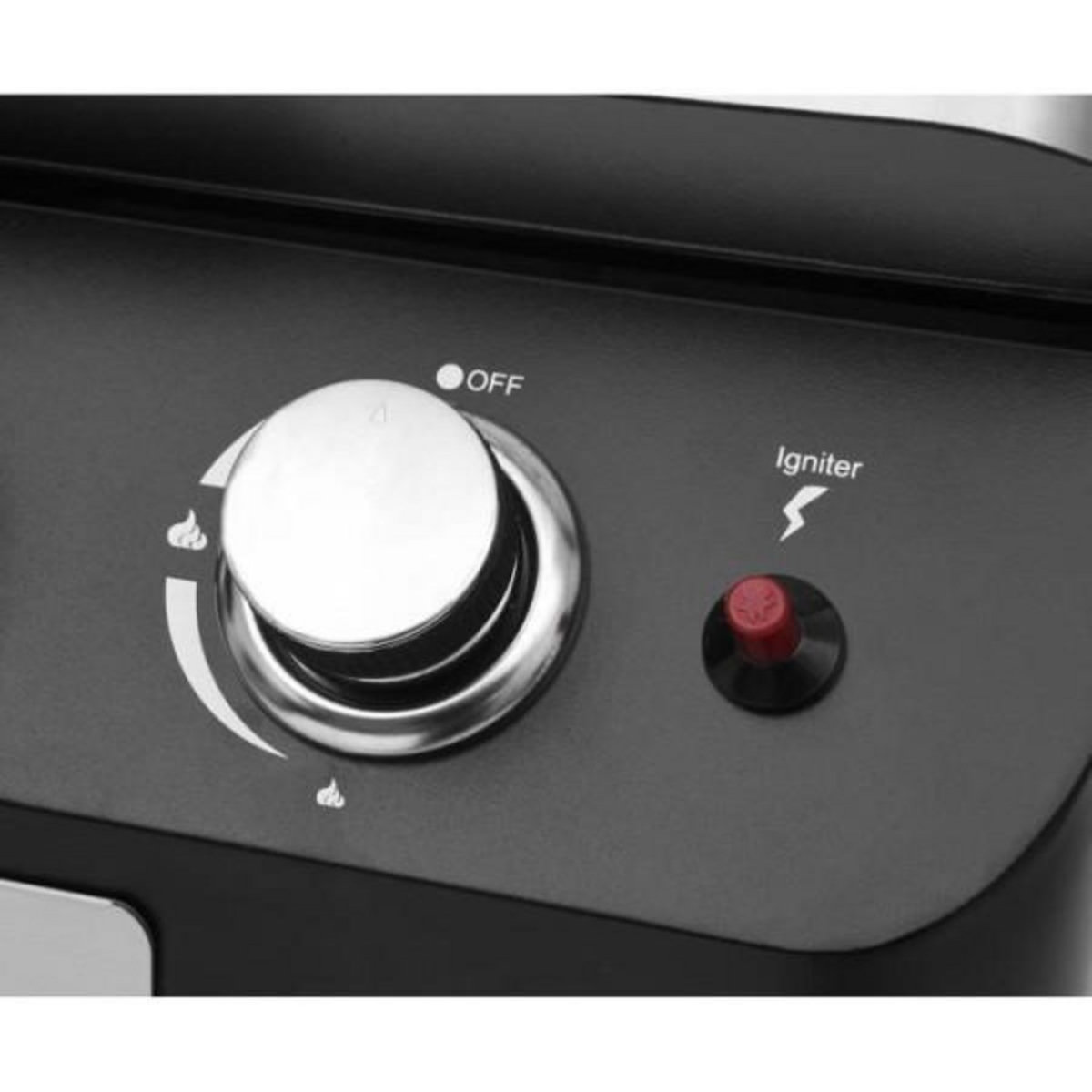 AAAAA Plancha a gaz - COOKING BOX - PALMA - 4 feux - 69 X 51 X 35 cm - Noir