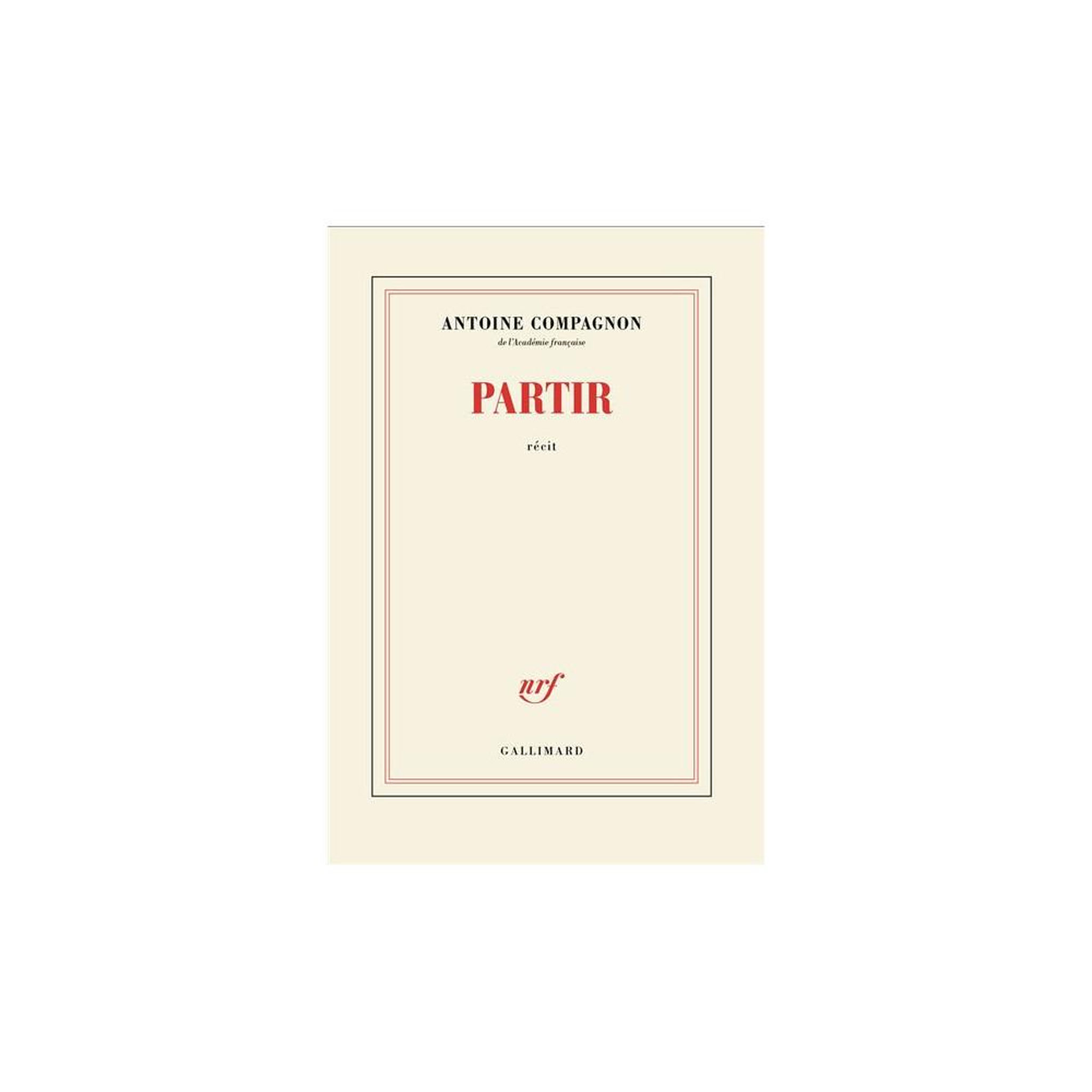 Album cd partir d'antoine compagnon, collection blanche, broché, 160 pages