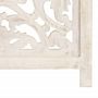 Voir la diapositive 5 : VIDAXL Cloison de separation 3 panneaux Blanc 120x165 cm Bois manguier