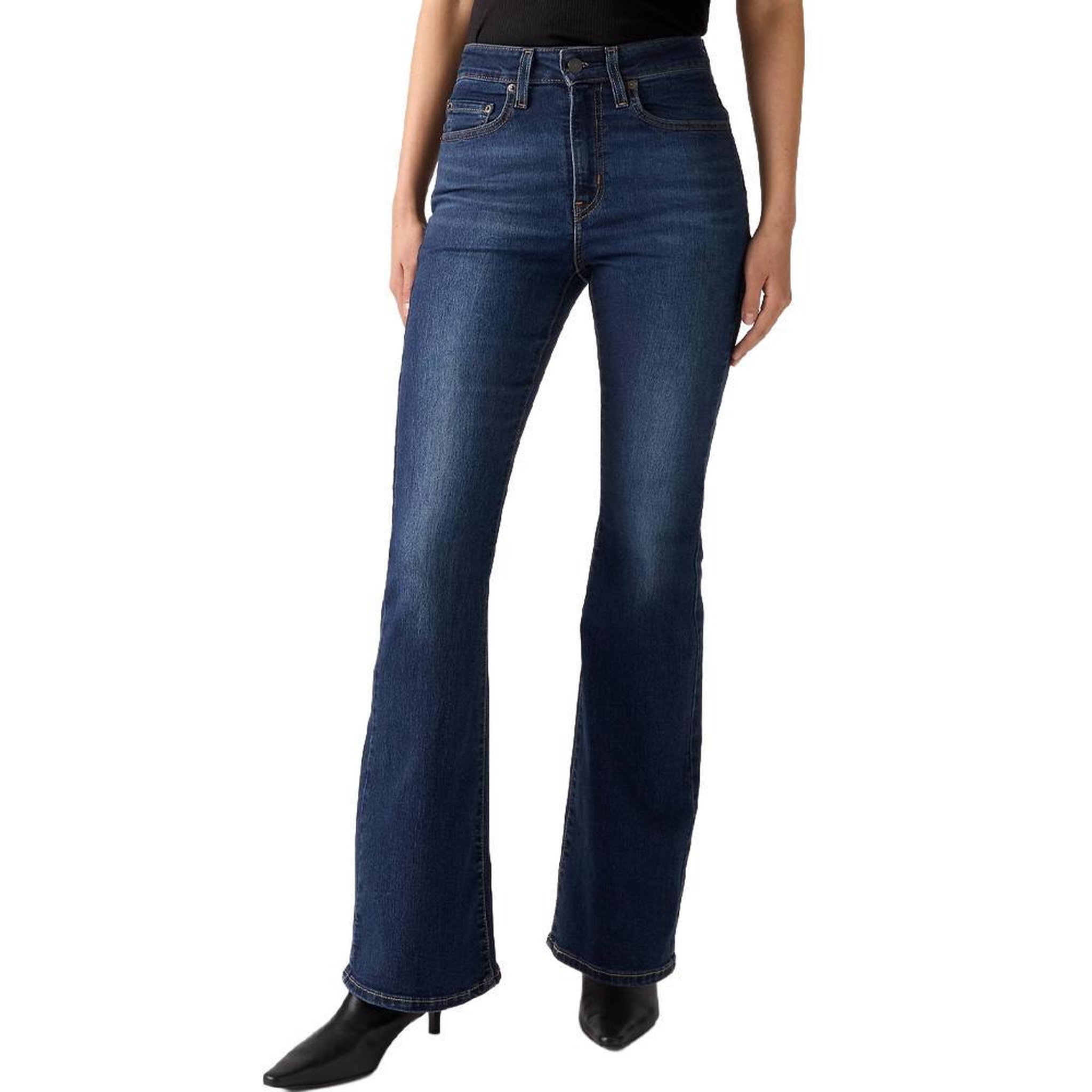 Voir la diapositive 1 : Levi's Jeans 726 bleu moyen femme levi's flare