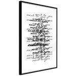 Paris Prix Affiche Murale Encadrée  Love Letter. Coloris disponibles : Noir, Jaune