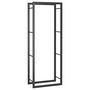 Voir la diapositive 2 : VIDAXL Portant de bois de chauffage Noir mat 50x28x132 cm Acier