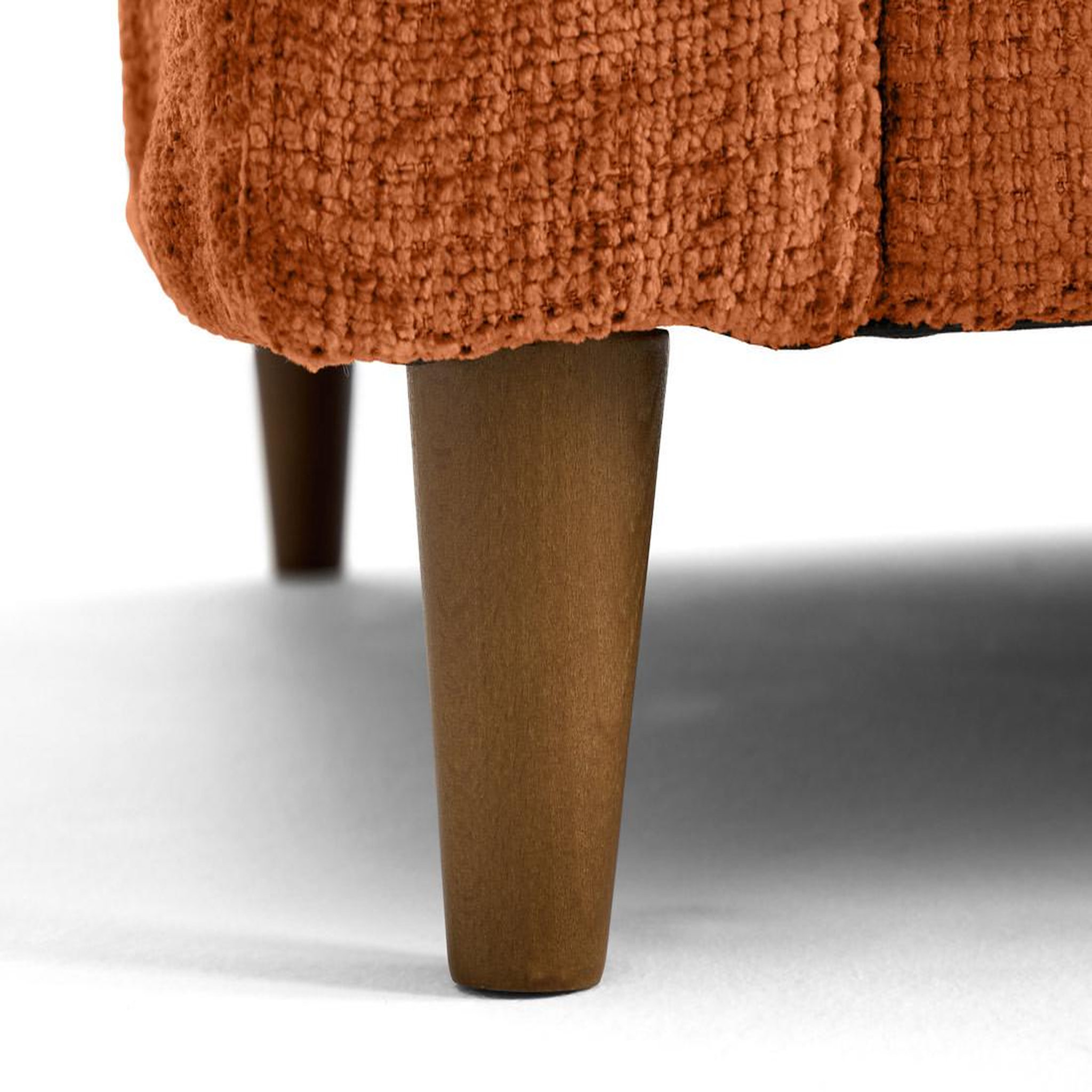 Voir la diapositive 5 : LISA DESIGN Anna - canapé droit 3 places convertible avec poche en velours texturé