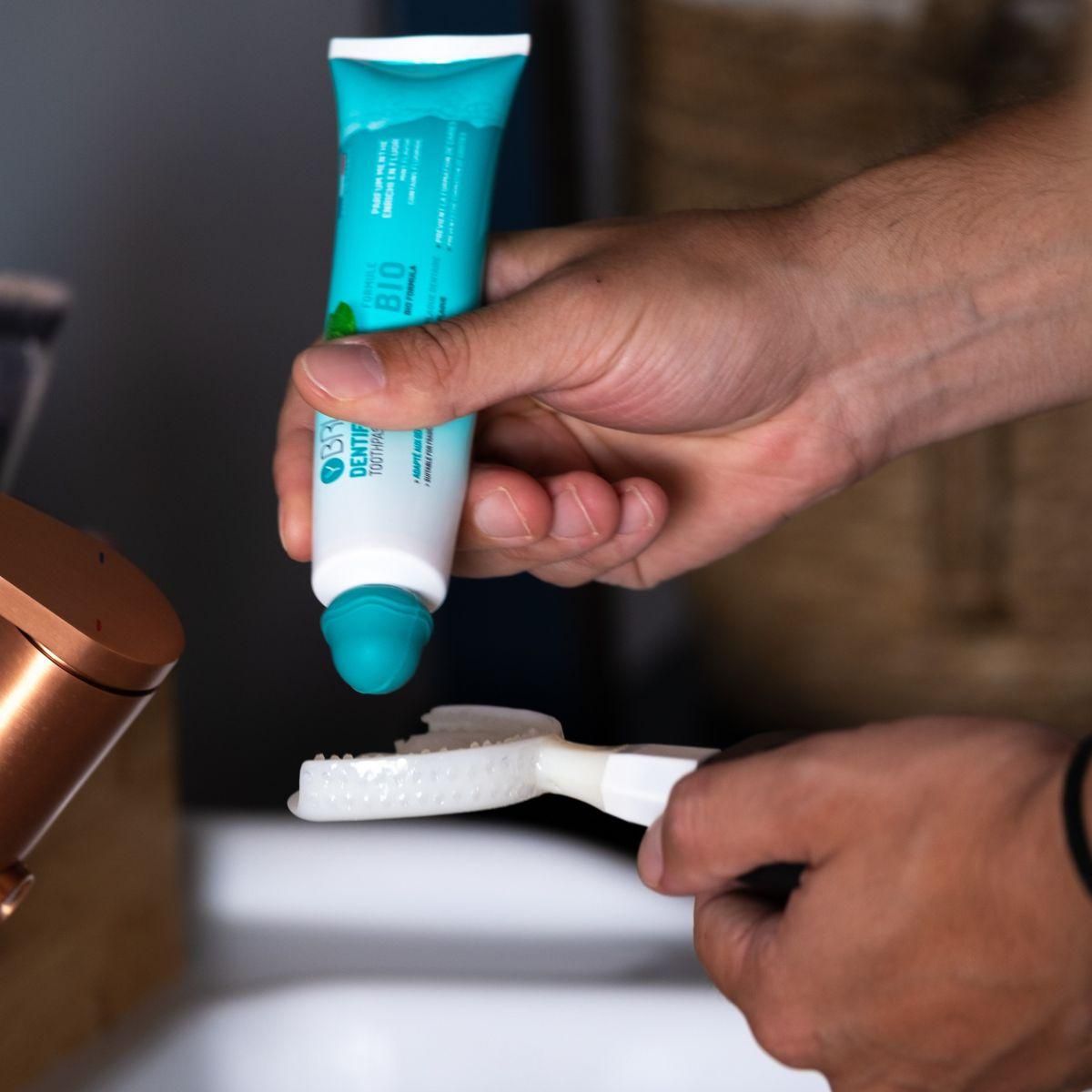 YBRUSH Dentifrice en tube au fluor 75ml