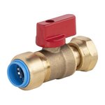 CENTRALE BRICO Vanne a ecrou libre femelle 15 x 21 mm diam. 16 mm laiton