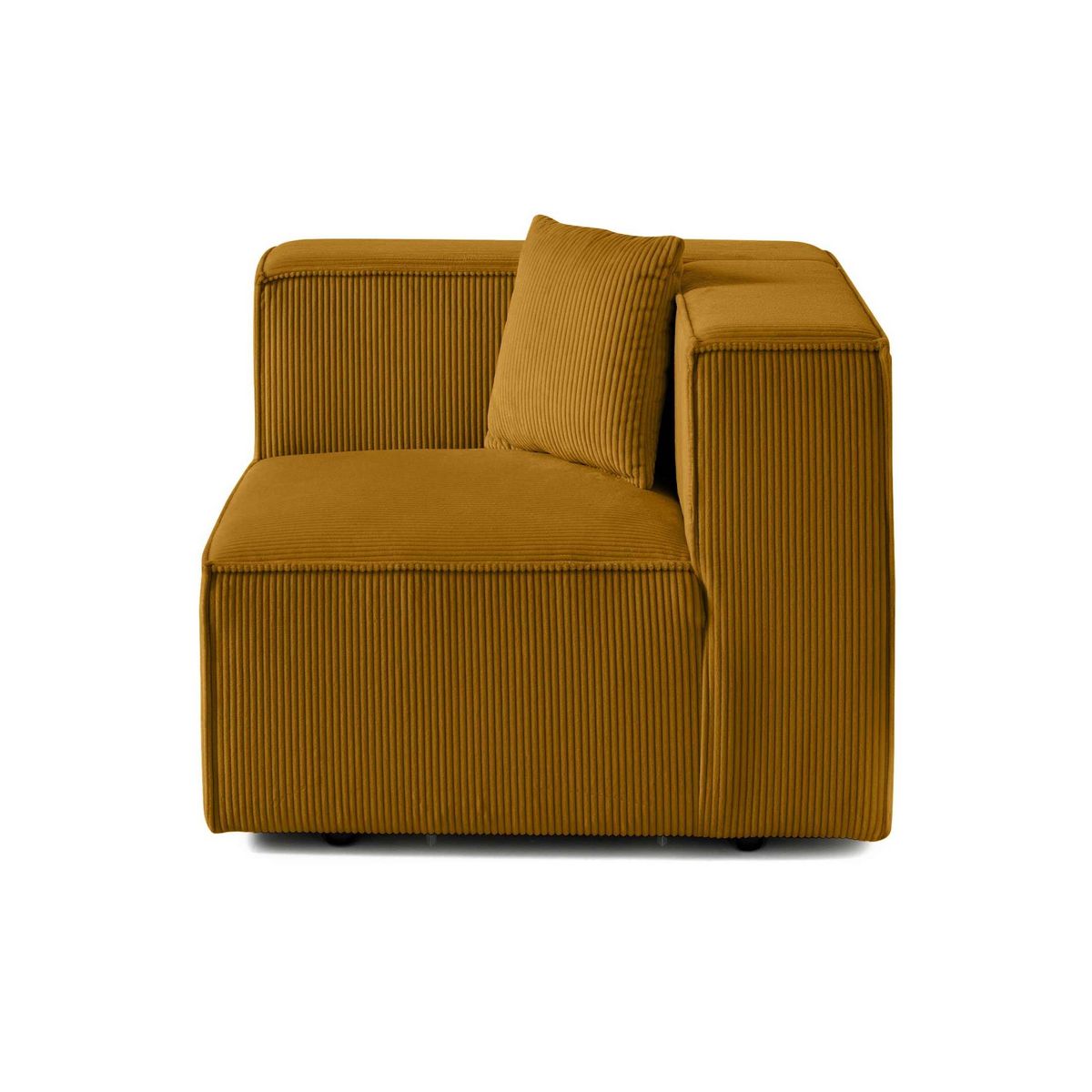 LISA DESIGN Arty - module d'assise gauche - en velours côtelé