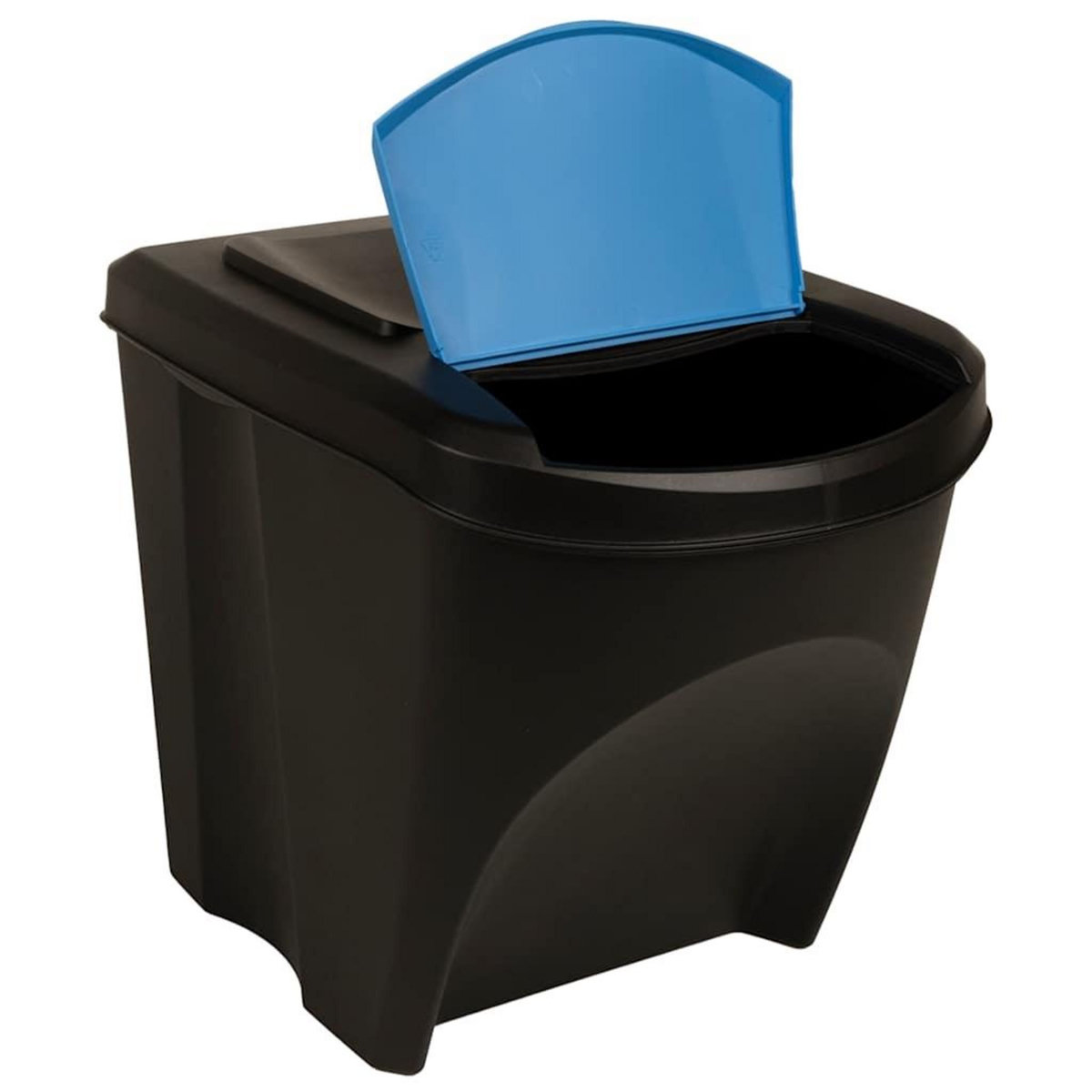 VIDAXL Poubelles empilables 3 pcs Anthracite 75 L