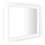 Voir la diapositive 2 : VIDAXL Miroir a LED de salle de bain Blanc 60x8,5x37 cm Acrylique