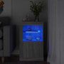 Voir la diapositive 1 : VIDAXL Armoire laterale et lumieres LED sonoma gris bois d'ingenierie