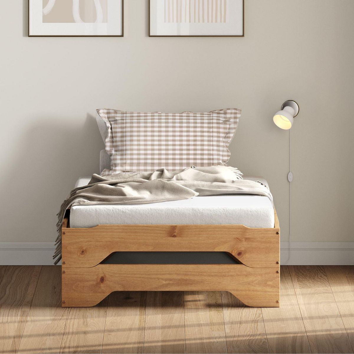 IDIMEX Lot de 2 lits superposables RONNY en pin, 90 x 200 cm