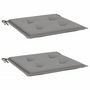 Voir la diapositive 3 : VIDAXL Coussins de chaise jardin lot de 2 gris 40x40x3 cm tissu oxford