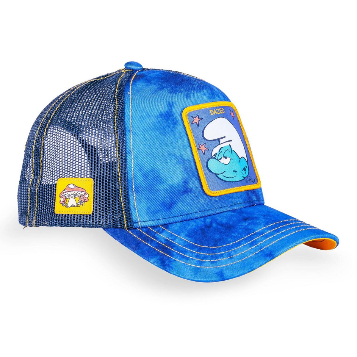 CAPSLAB Casquette trucker avec filet The Smurfs Dazed