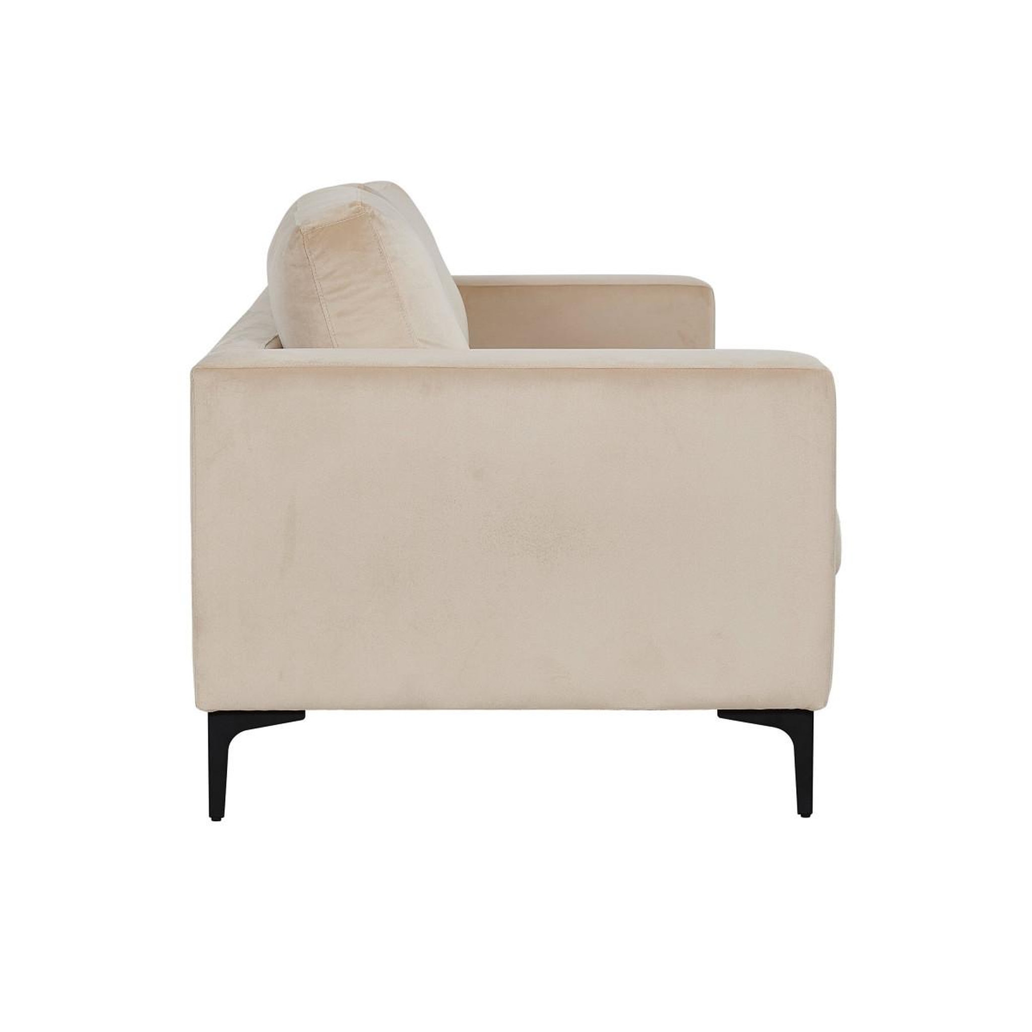 Voir la diapositive 4 : Paris Prix Canapé 3 places en velours  bolero  215cm beige