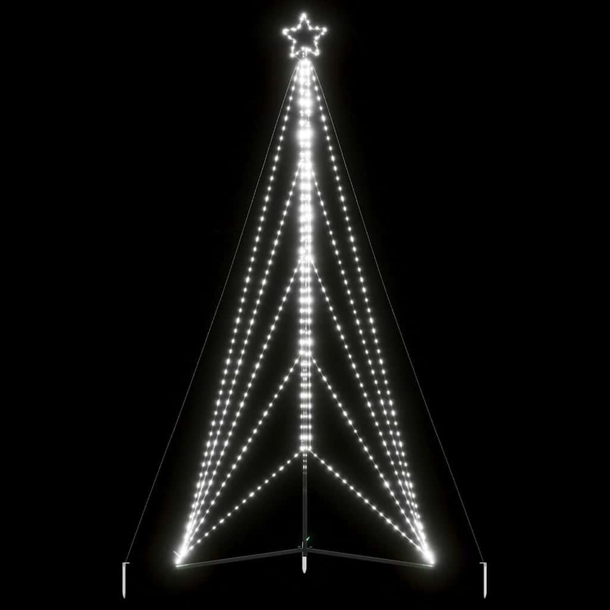 VIDAXL Sapin de Noël a LED 615 LED blanc froid 404,5 cm