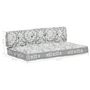 Voir la diapositive 6 : VIDAXL Coussin de canape palette Gris clair Tissu Patchwork
