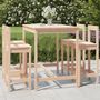 Voir la diapositive 1 : VIDAXL Ensemble de bar de jardin 5 pcs bois de pin massif