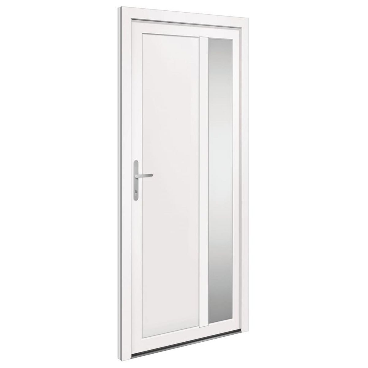 VIDAXL Porte d'entree Blanc 98x208 cm PVC