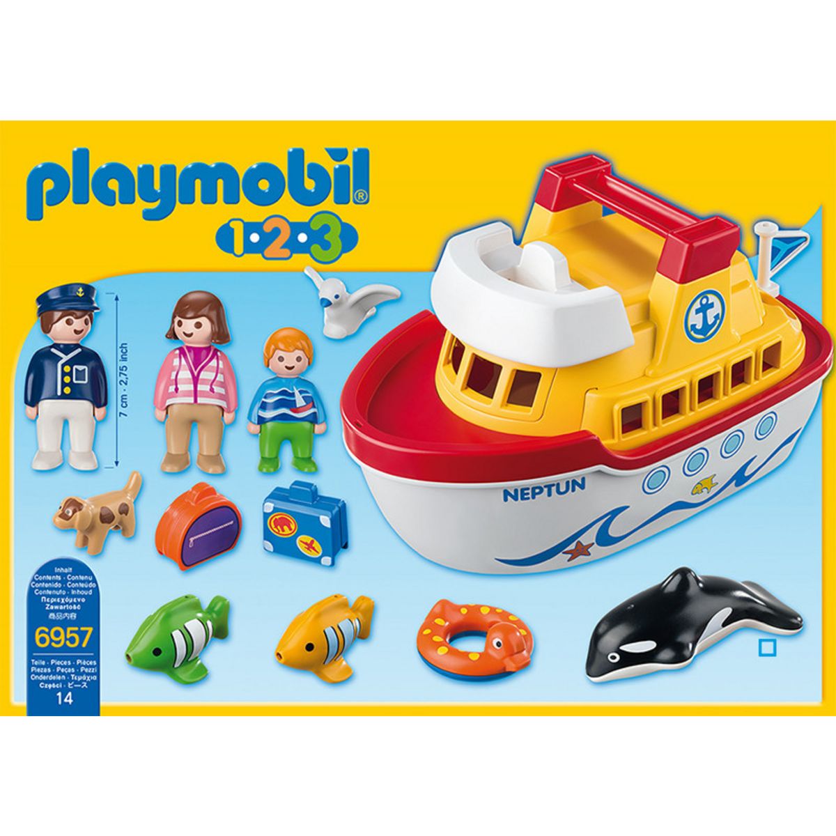 PLAYMOBIL 6957 1.2.3 - Navire Transportable