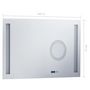 Voir la diapositive 6 : VIDAXL Miroir mural a LED de salle de bain et capteur tactile 100x60cm