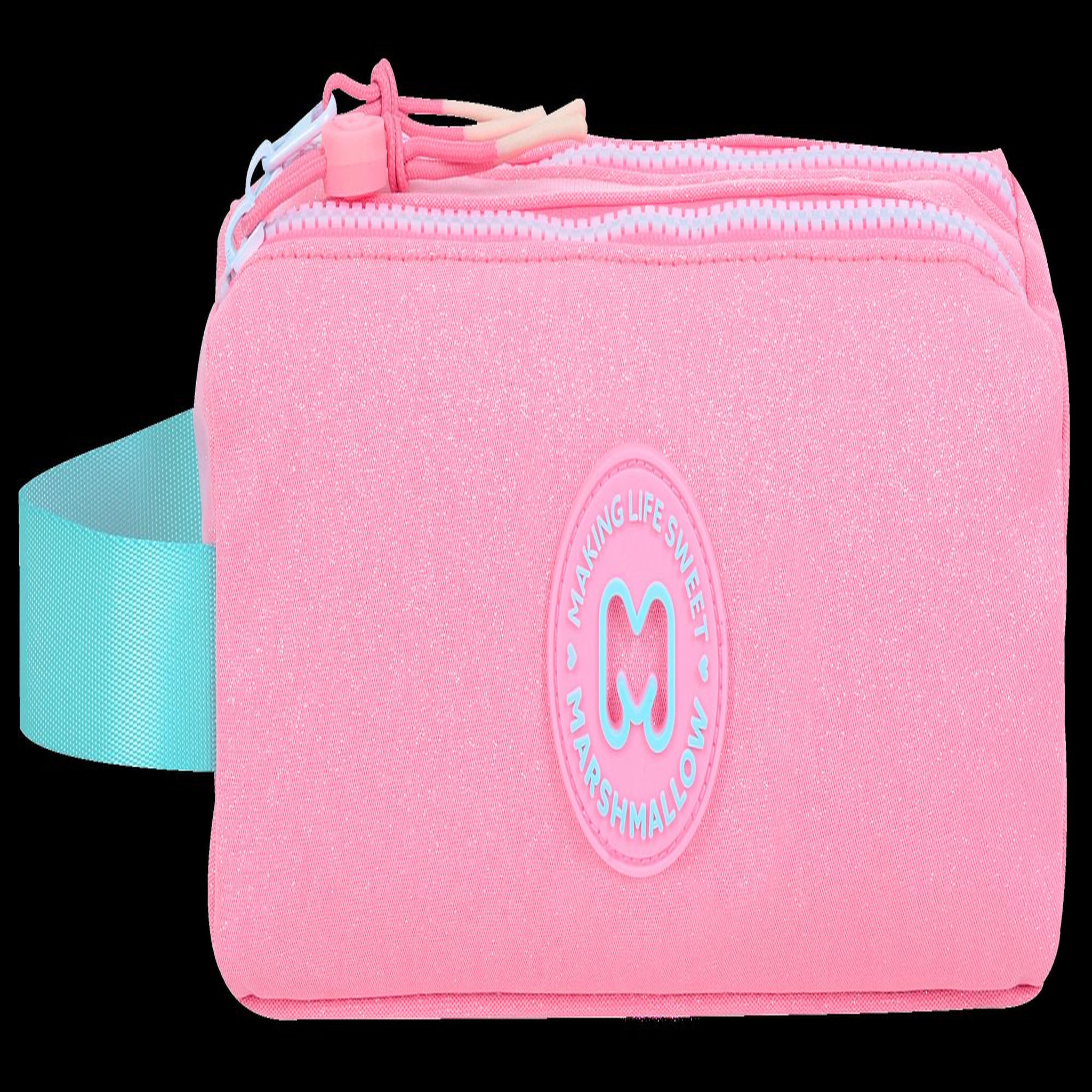 Bagtrotter MARSHMALLOW - Trousse scolaire double compartiment SWEET GLOW PINK - Rose brillant - Fille
