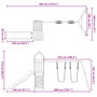 Voir la diapositive 6 : VIDAXL Aire de jeux d'exterieur bois de pin massif