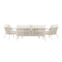 Voir la diapositive 6 : Paris Prix Salon de Jardin 4 Places  Sicily  160cm Beige