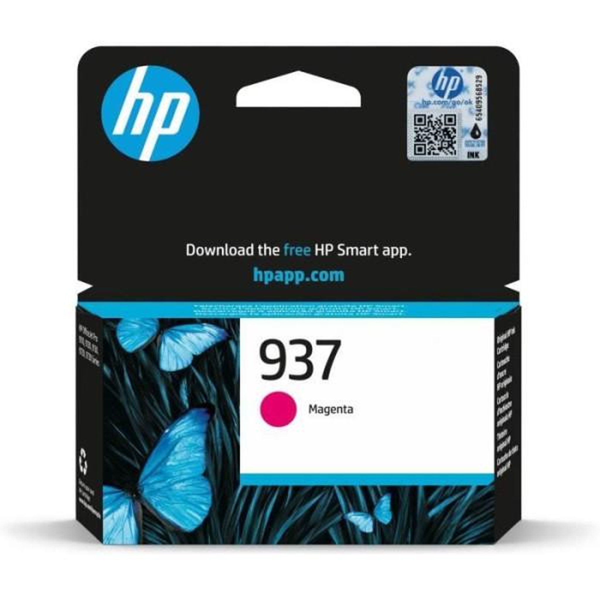 HP Hp 937 cartouche d'encre magenta authentique (4s6w3ne) pour hp officejet pro 9110/9120/9130/9720/9730