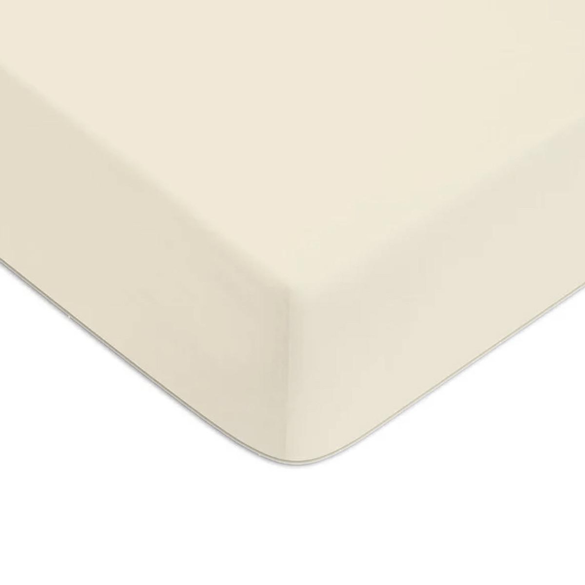 Voir la diapositive 1 : FUTURE HOME Drap housse en coton 57 fils uni bonnet 25cm