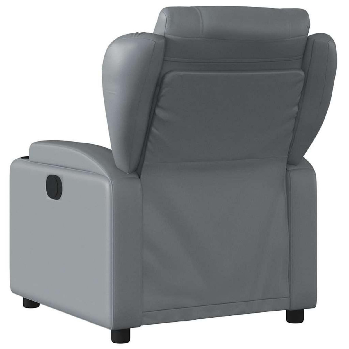 VIDAXL Fauteuil de massage inclinable electrique gris similicuir