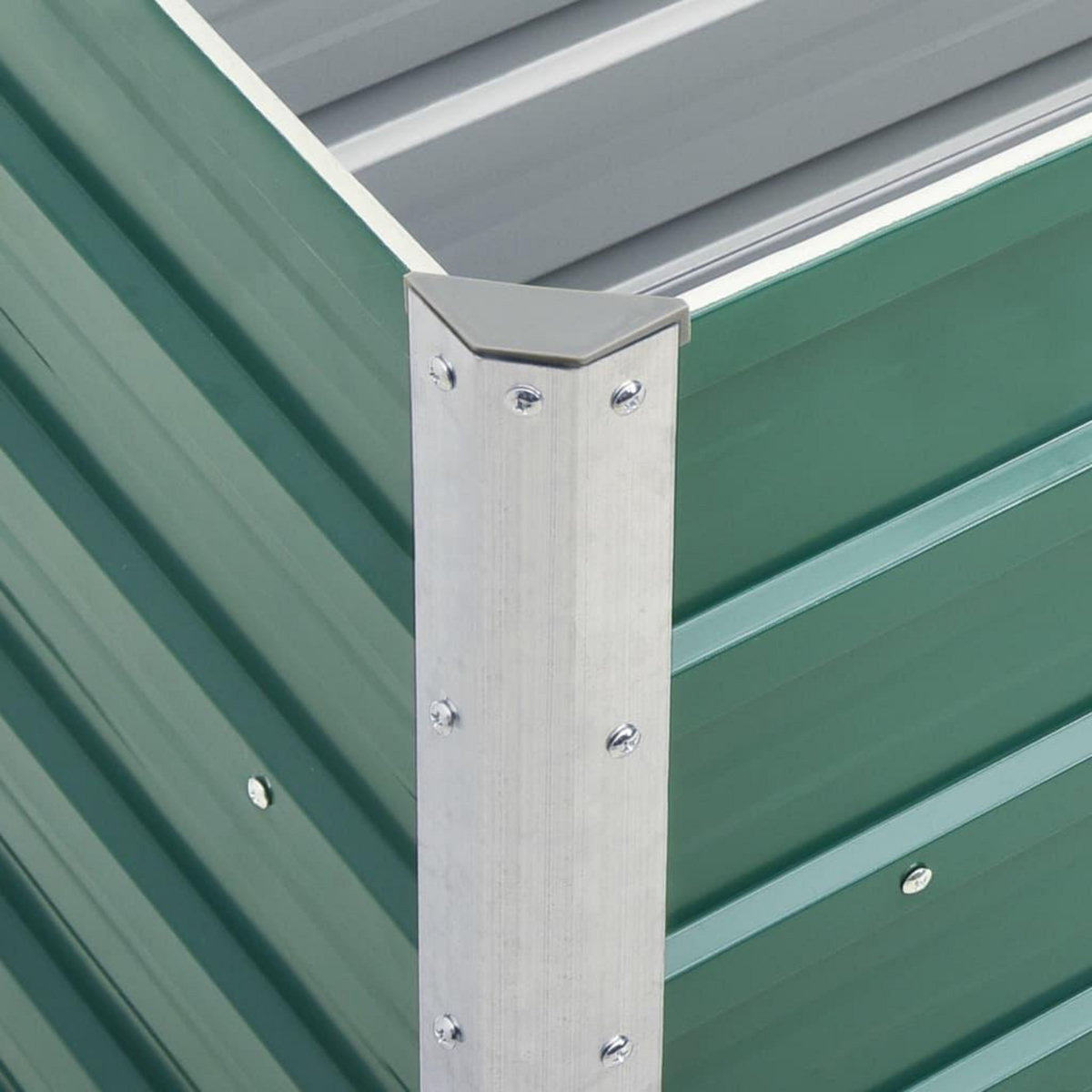 VIDAXL Lit sureleve de jardin Acier galvanise 240x40x77 cm Vert