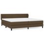 Voir la diapositive 2 : VIDAXL Sommier a lattes de lit avec matelas Marron fonce 200x200 cm