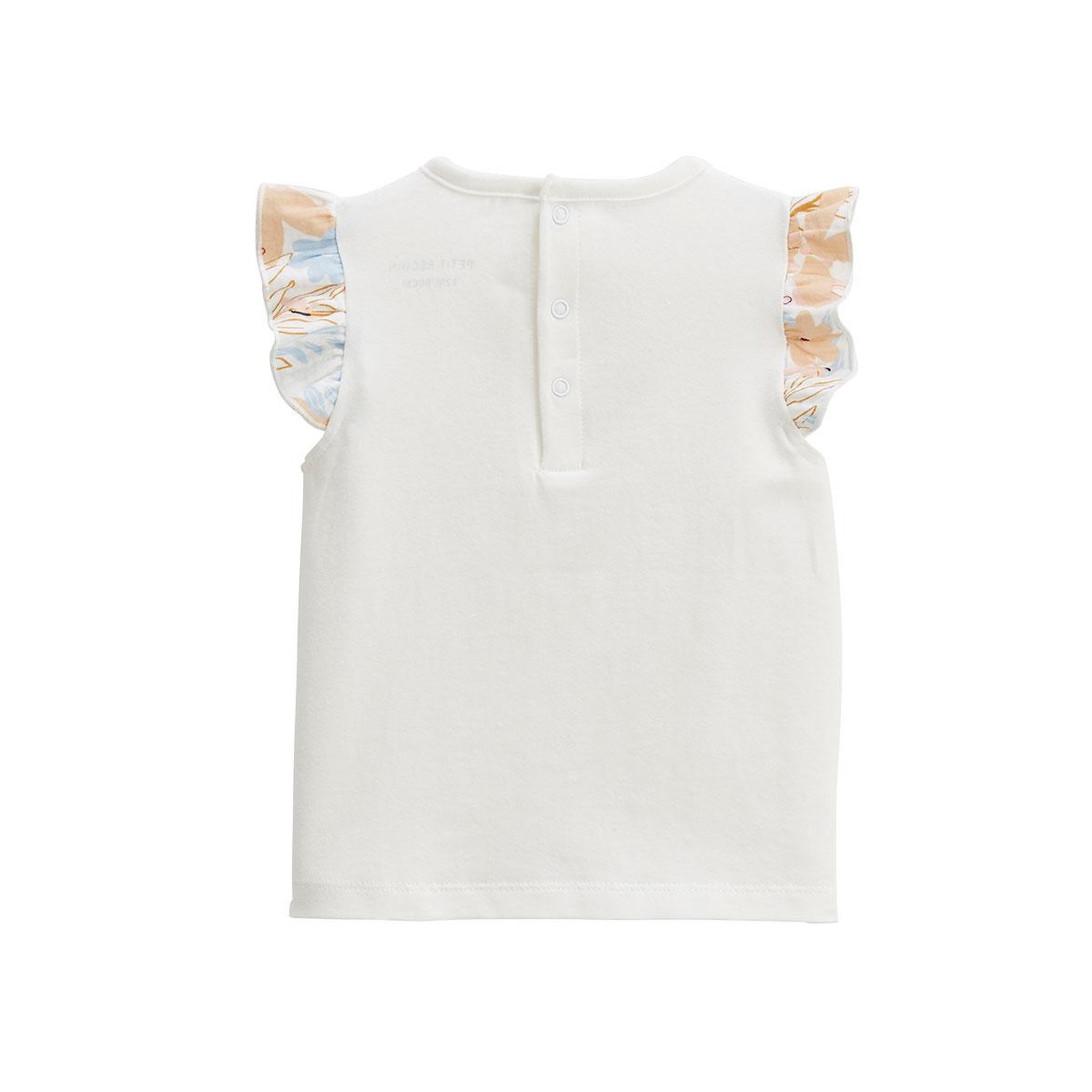 Voir la diapositive 4 : Petit Béguin Lot de 2 t-shirts enfant manches courtes praline