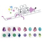 graine créative coffret diadèmes de princesse à customiser - pierres précieuses multicolores