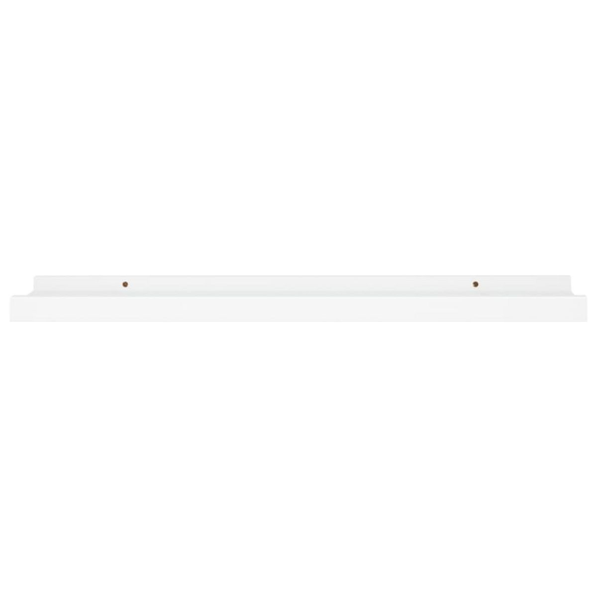 VIDAXL Etageres a rebord pour cadre photo 2 pcs Blanc 60x9x3 cm MDF
