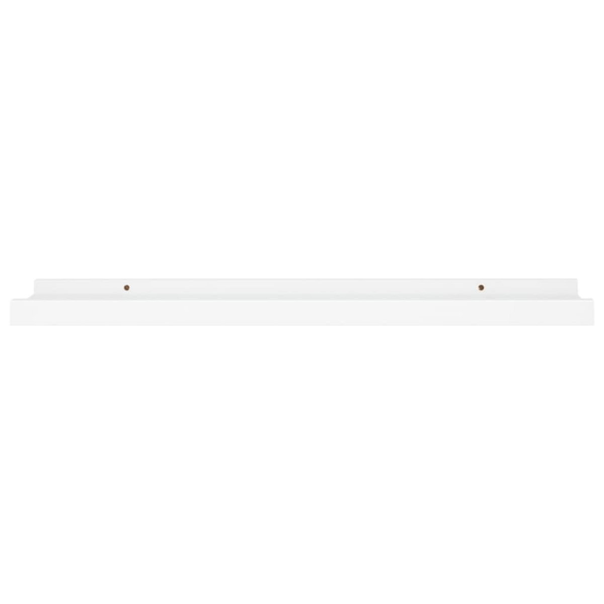 VIDAXL Etageres a rebord pour cadre photo 2 pcs Blanc 60x9x3 cm MDF