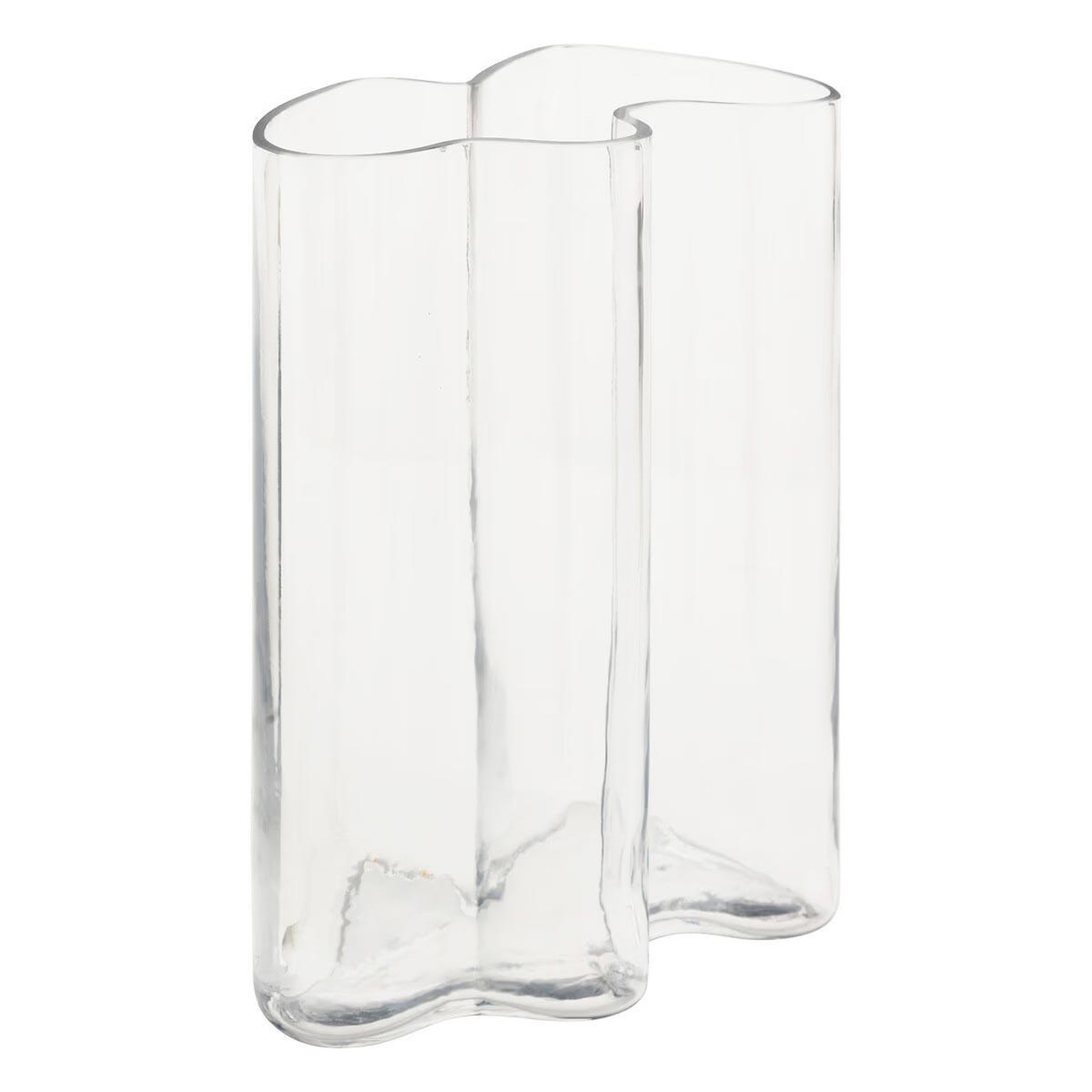 ATMOSPHERA Vase vague en verre  kade  25cm transparent