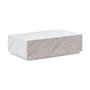 Voir la diapositive 1 : Rendez vous déco Table basse rectangulaire en marbre blanc-Izaé