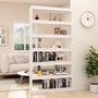 Voir la diapositive 3 : VIDAXL Bibliotheque/Separateur de piece Blanc 100x30x200 cm Pin massif