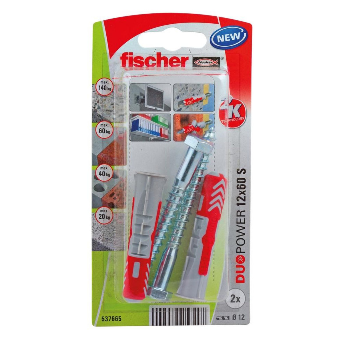Fischer Cheville FISCHER, Diam.12 mm x L.60 mm