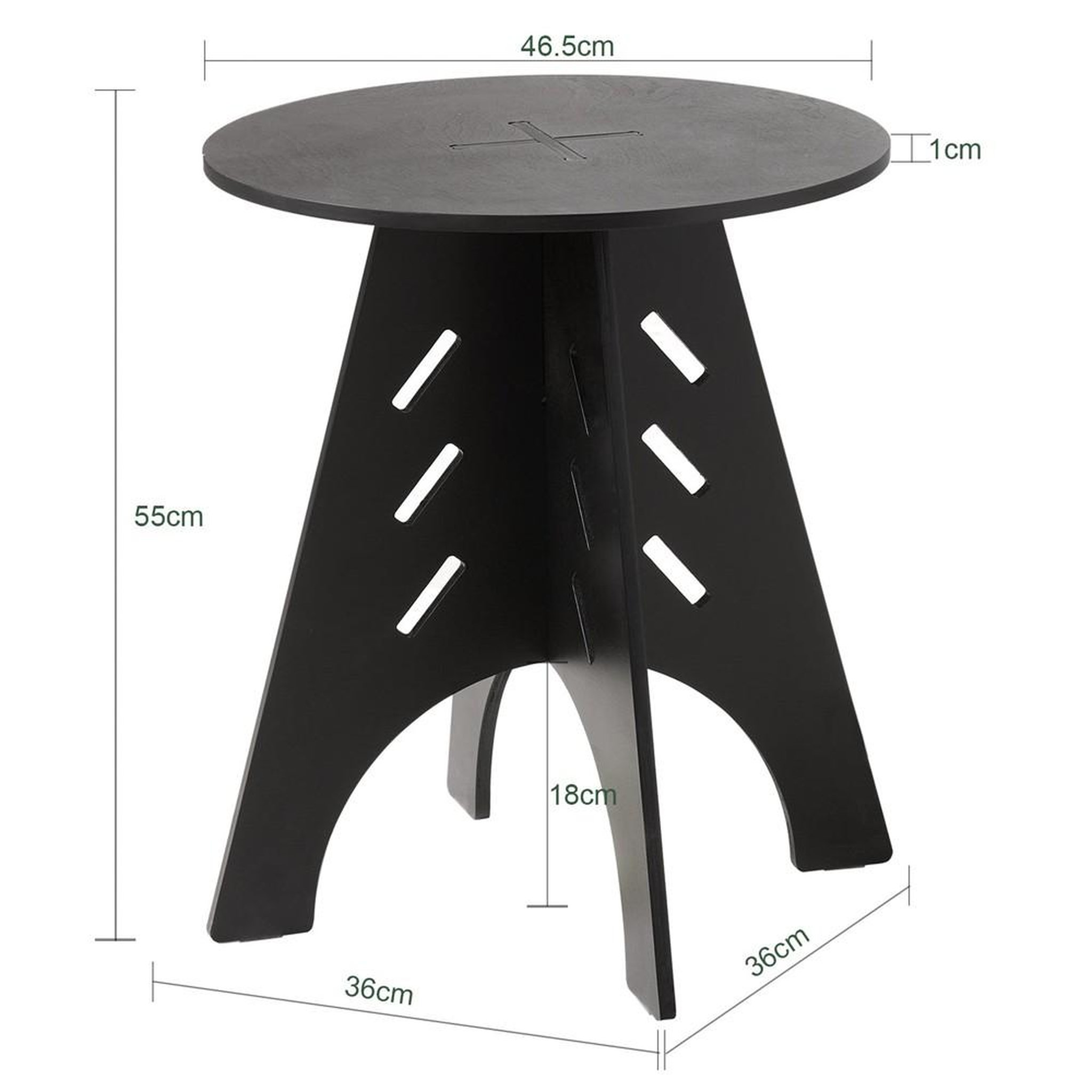 Voir la diapositive 3 : SOBUY SoBuy - Table D'appoint - Brun Clair - 46.46.5x36x55cm - Moderne - HFBT01