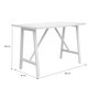 Voir la diapositive 6 : SWEEEK Table haute de jardin bois d'acacia 4 places Paloma naturel 150 x 81 x 100 cm