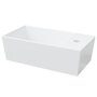 Voir la diapositive 5 : VIDAXL Lavabo blanc 48x25x15 cm ceramique