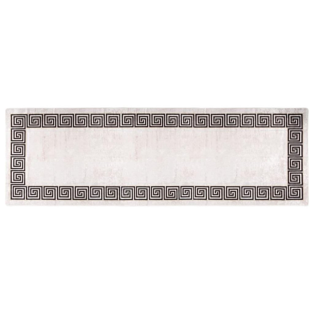 VIDAXL Tapis lavable antiderapant 80x300 cm Beige clair