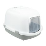 Trixie TRIXIE Bac a litiere Primo Top avec couvercle - XXL - 56 x 47 x 71 cm - Gris et blanc - Pour chat