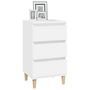Voir la diapositive 4 : VIDAXL Table de chevet blanc 40x35x70 cm bois d'ingenierie
