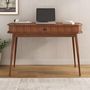 Voir la diapositive 2 : IDIMEX Bureau JARI avec rangement porte coulissante, en bois massif